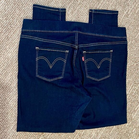 Levi’s Blue Jeggings | Size 16W | Stretchy Tapered Fit with Tummy Support - Picture 3 of 6